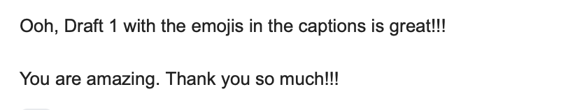Client review