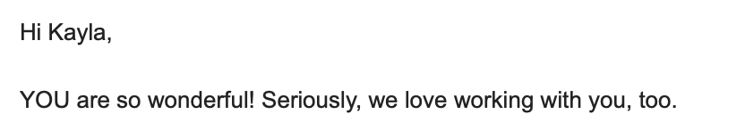 Client review