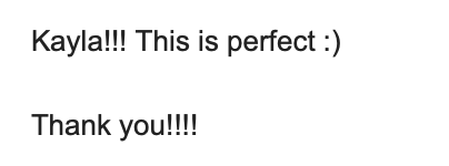 Client review