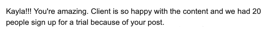 Client review