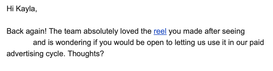 Client review